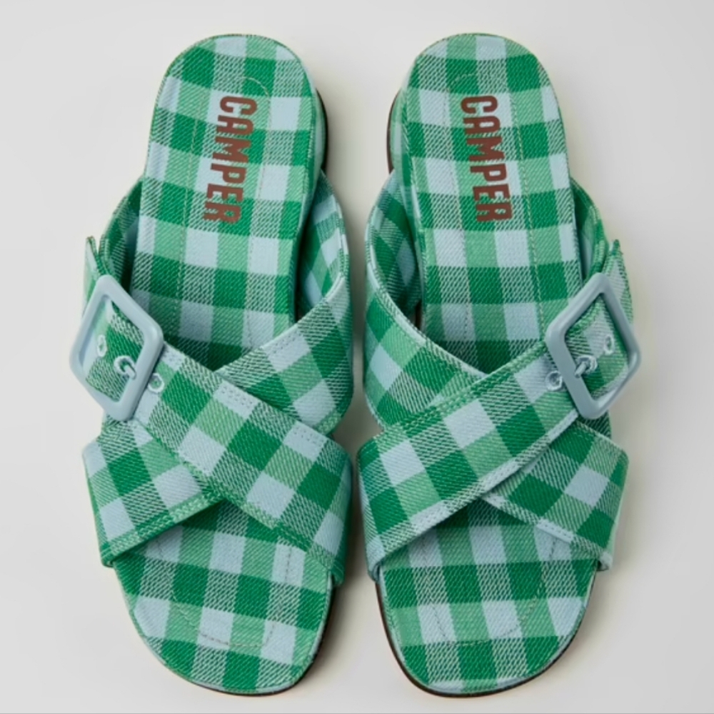 Camper | Atonik Gingham Slides